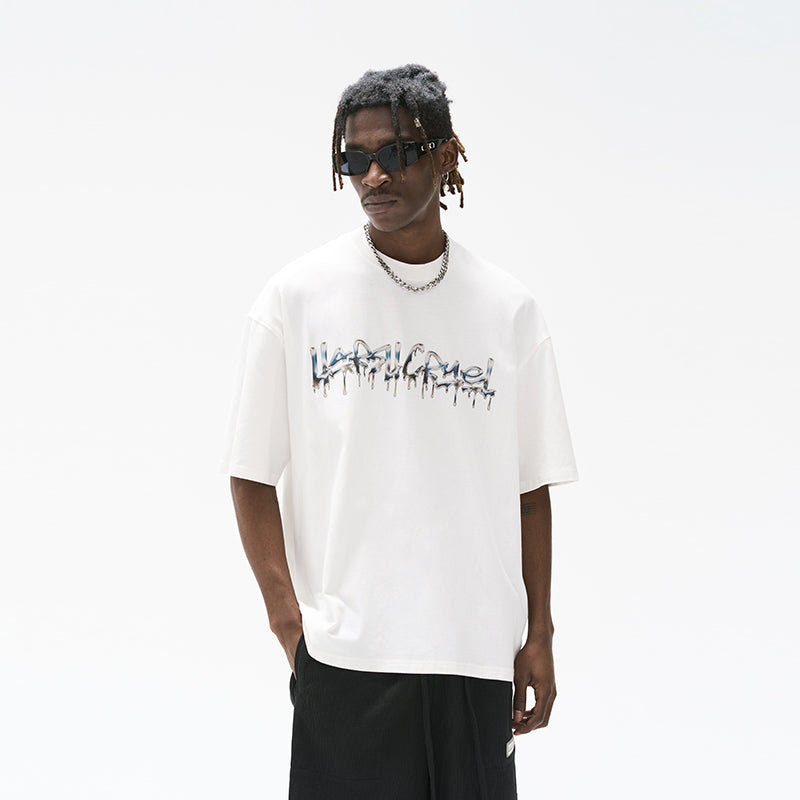 Liquid Metal Logo Printed Tee