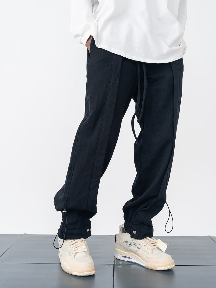 Pleated Adjustable Sweatpants