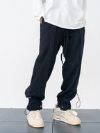 Pleated Adjustable Sweatpants