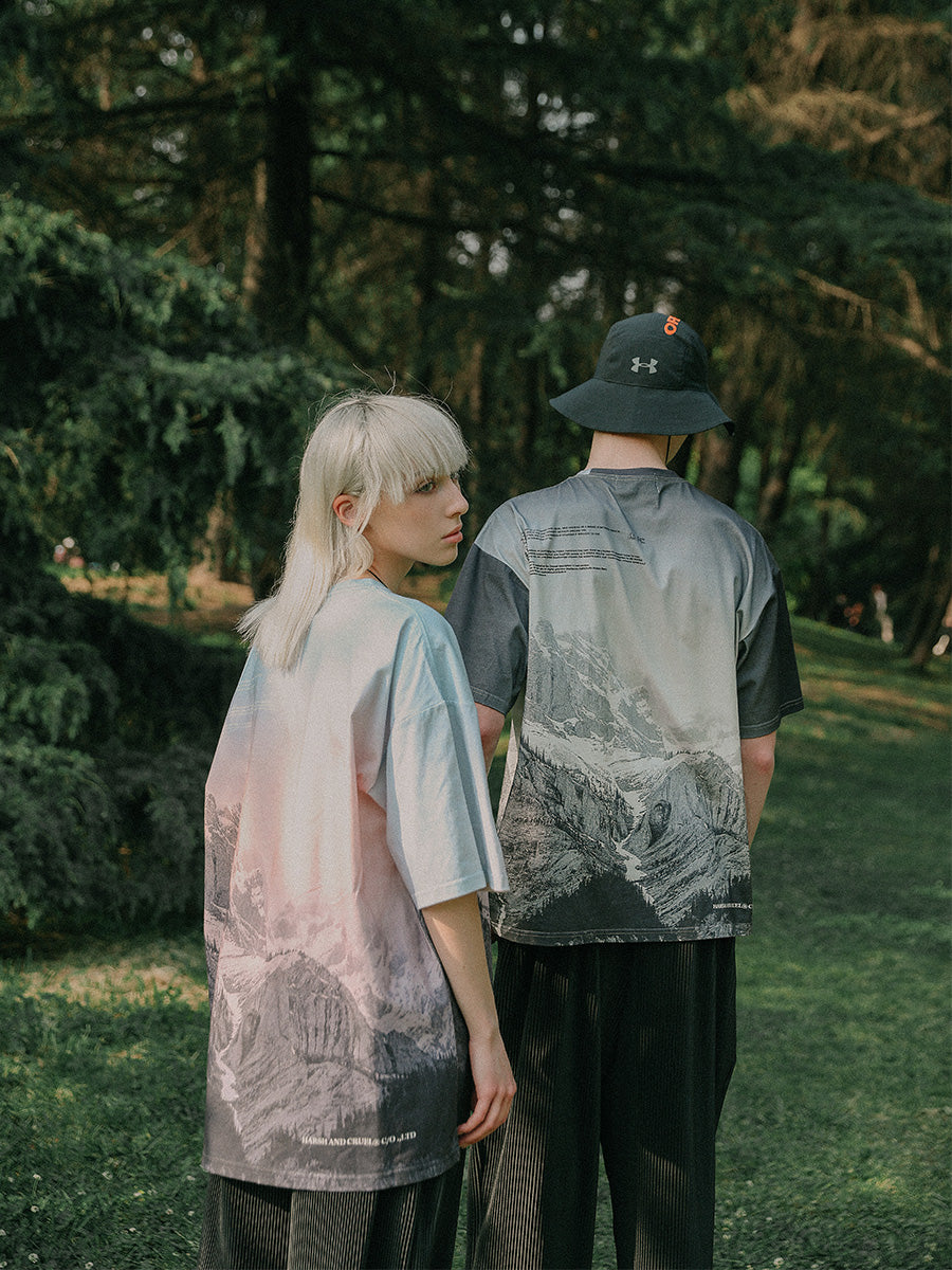 Mountain Landscape Logo Tee