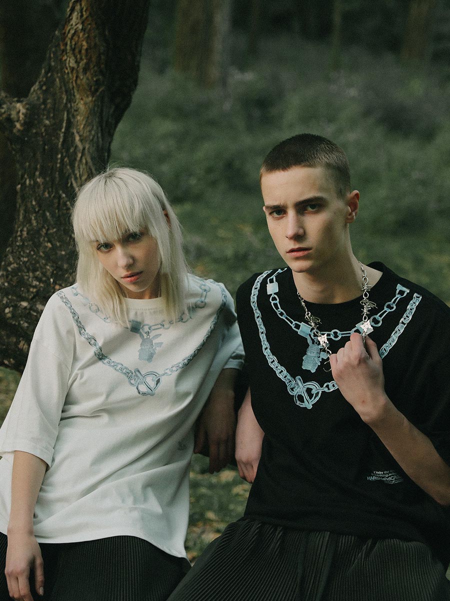 Printed Pika Chain Tee