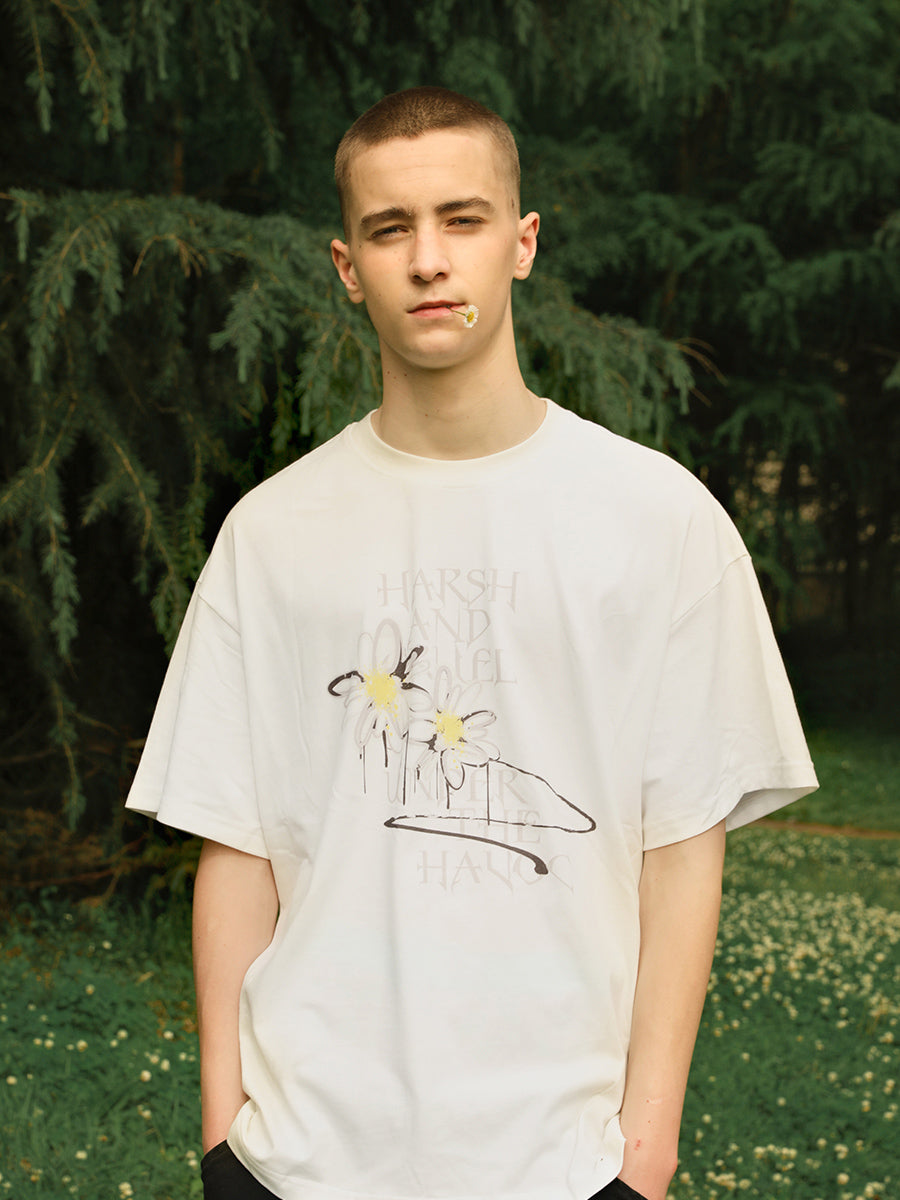 Painted Daisy Logo Tee