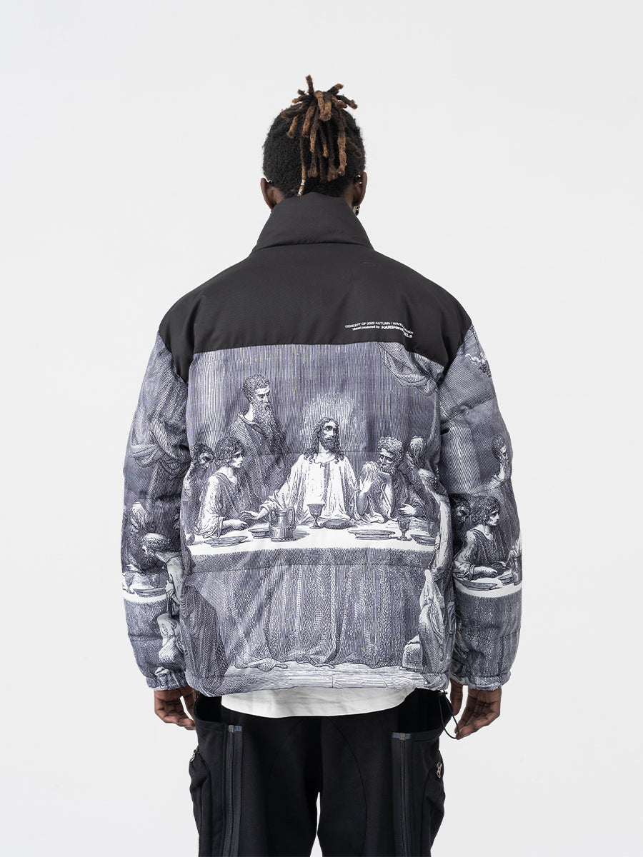 The Last Supper Logo Down Jacket