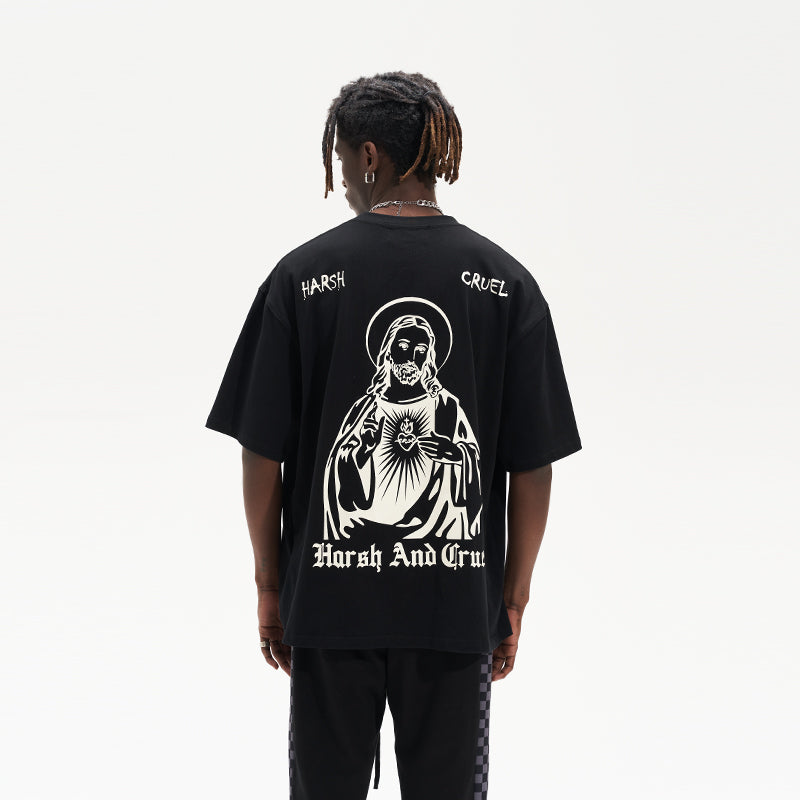 Religious Gothic Printed Tee