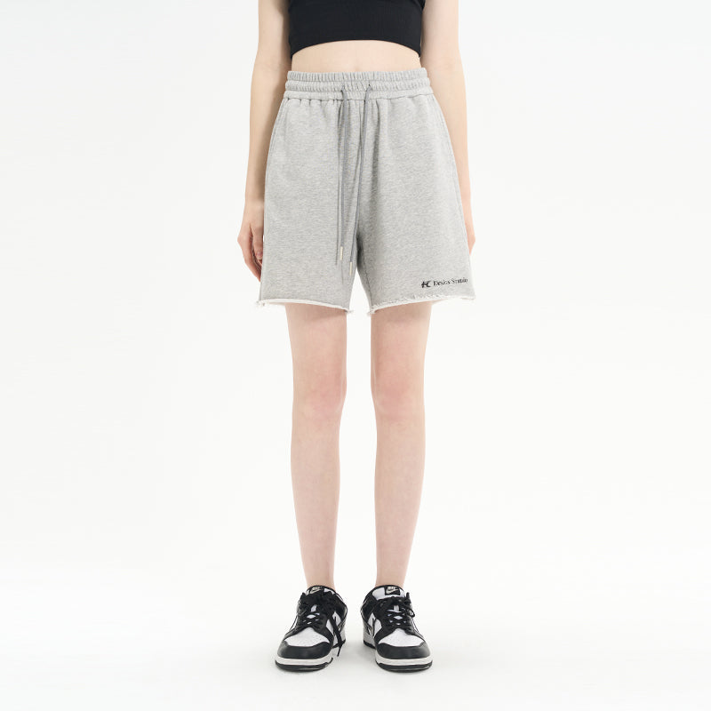 High Waist Logo Shorts