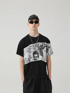 Old Newspaper Printed Tee
