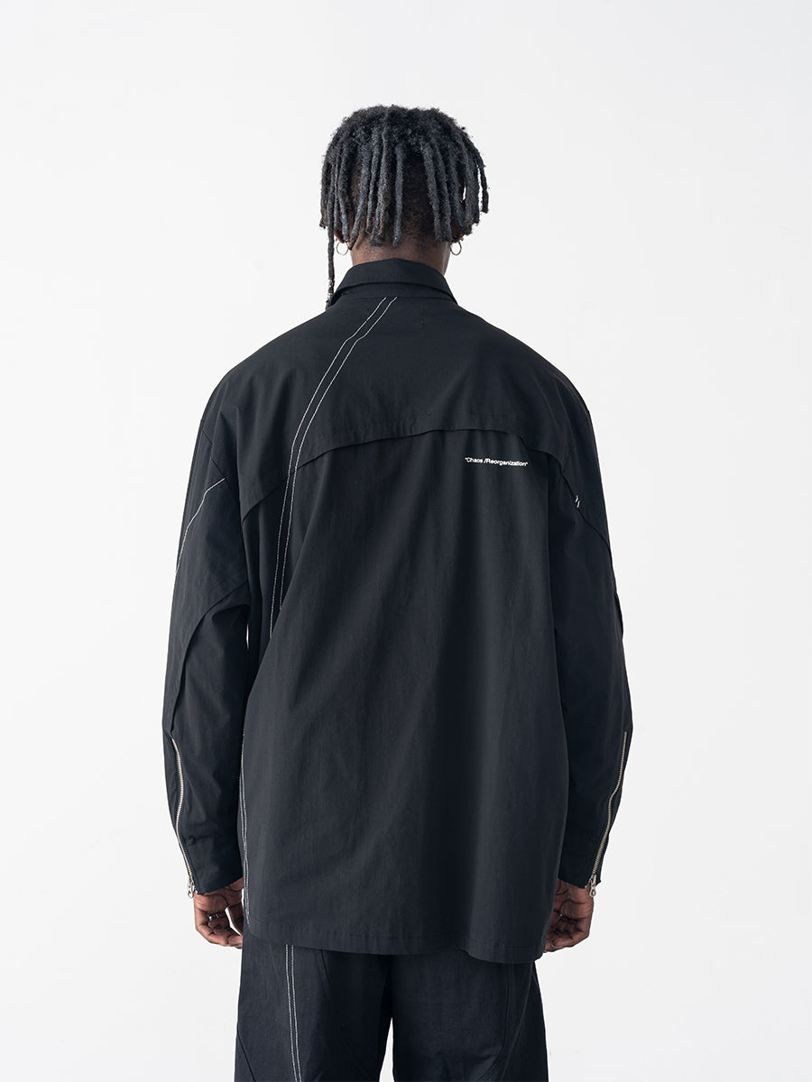 Arc Shape Asymmetric Shirt