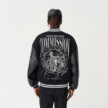 Load image into Gallery viewer, Commission Embroidered Varsity Jacket
