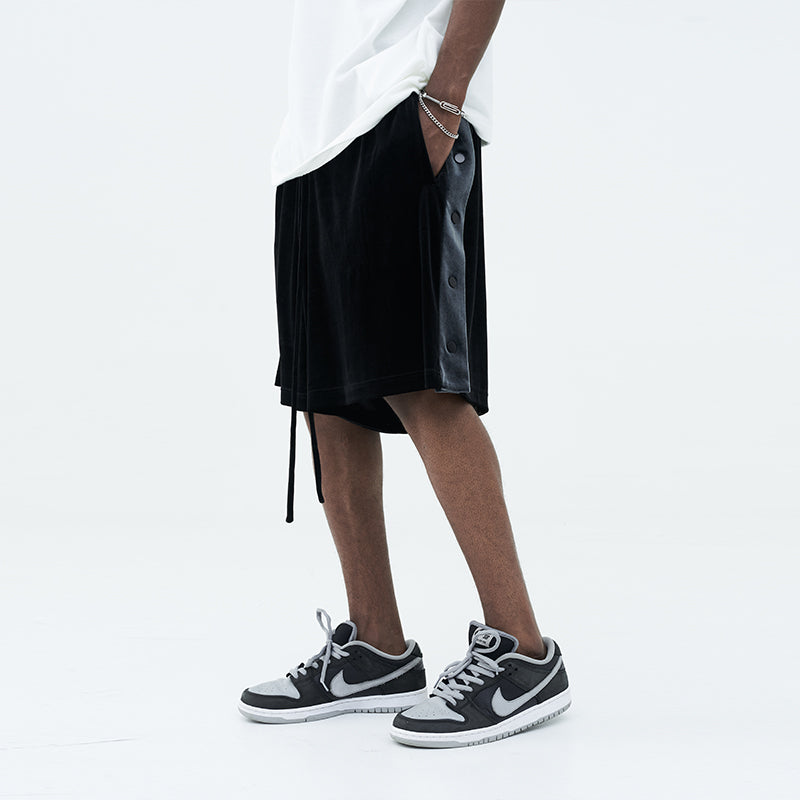 Velvet Breasted Shorts