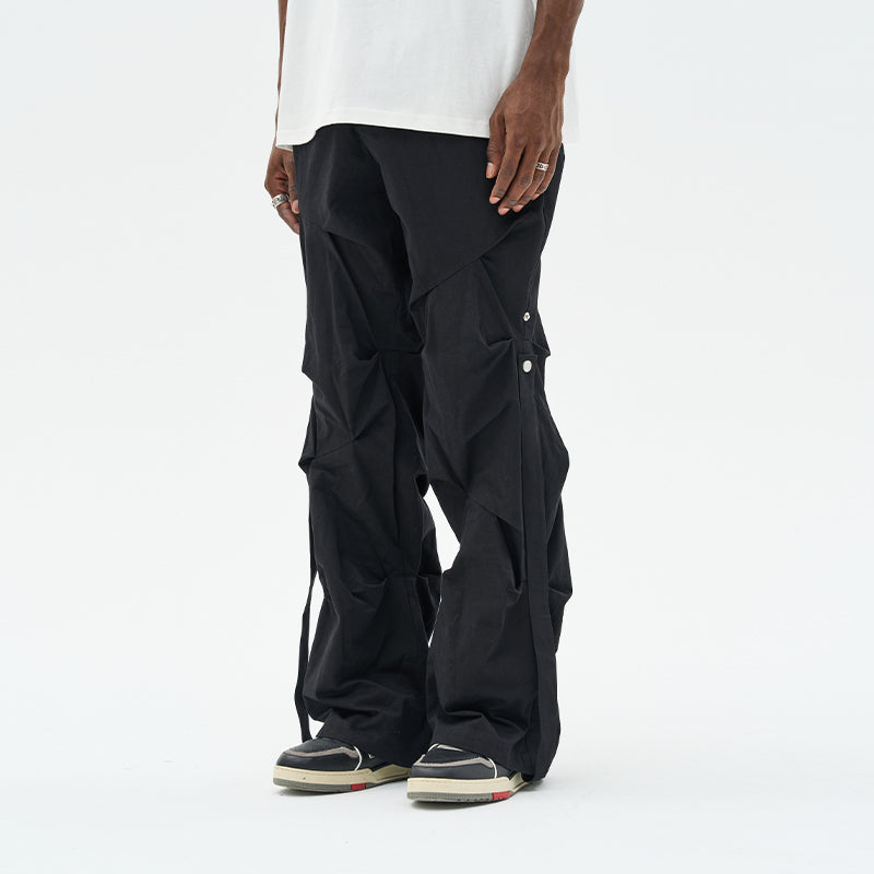Deconstrucred Loose Buttons Trousers