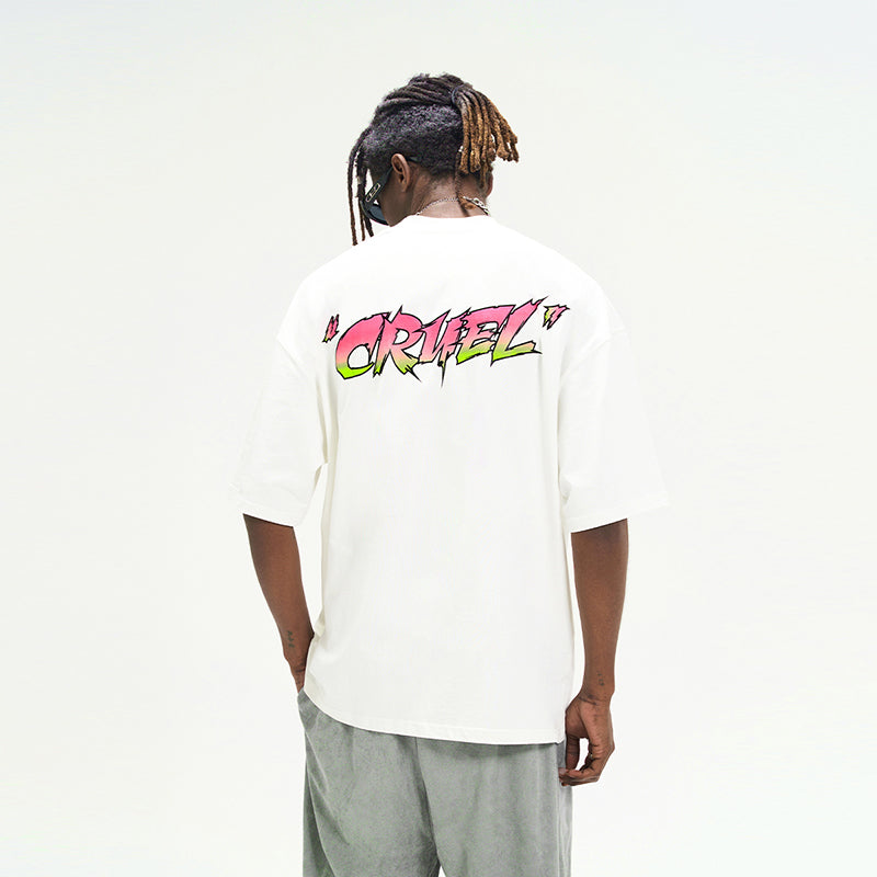 Handwritten Graffiti Printed Tee