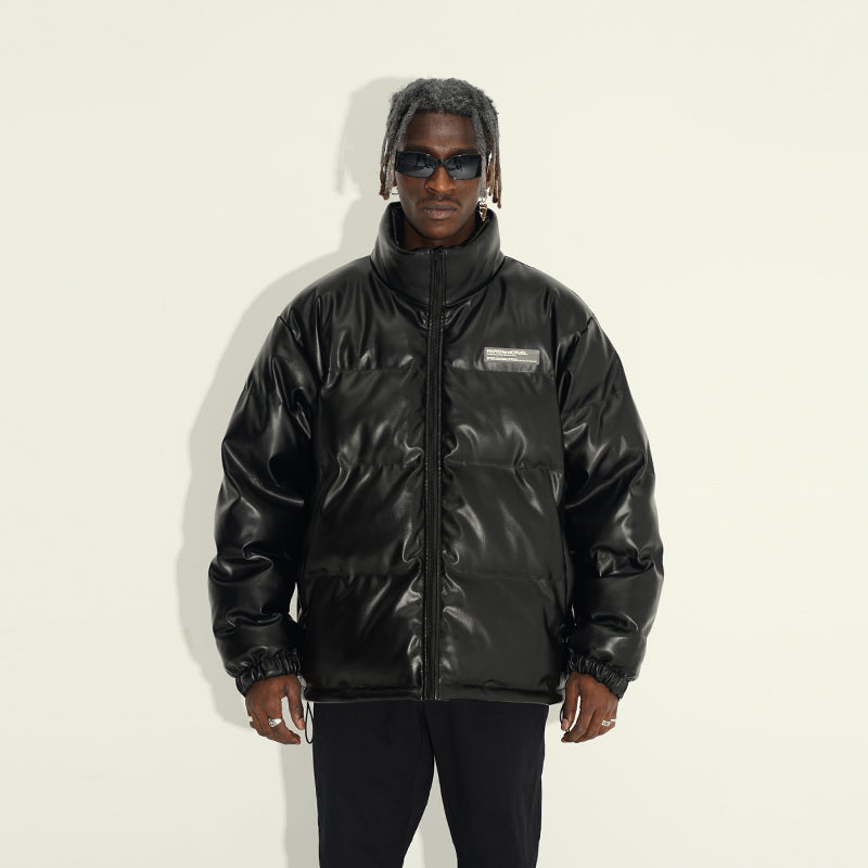 3D Circle High Collar Down Jacket