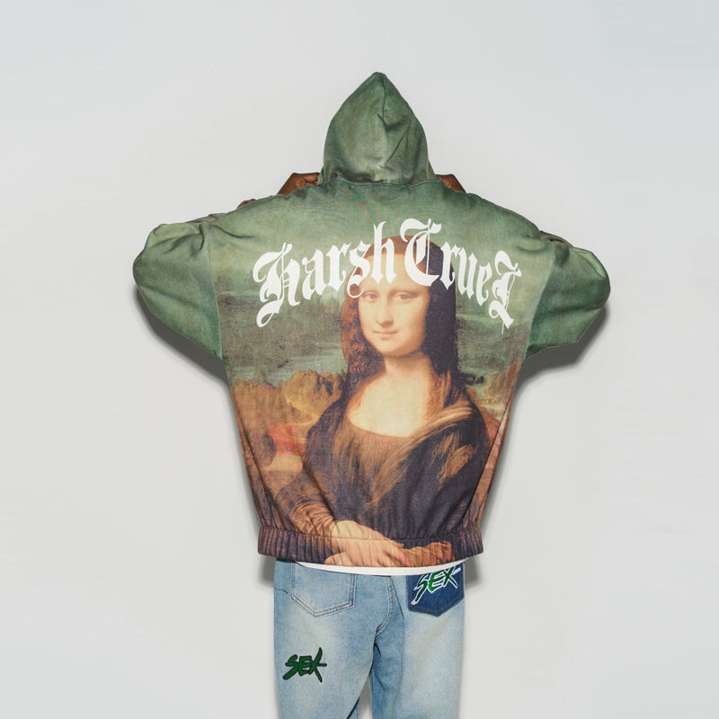 Gioconda Gothic Logo Full Print Hoodie