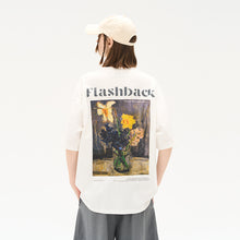Load image into Gallery viewer, Oil Painting Flowerpot Printed Tee
