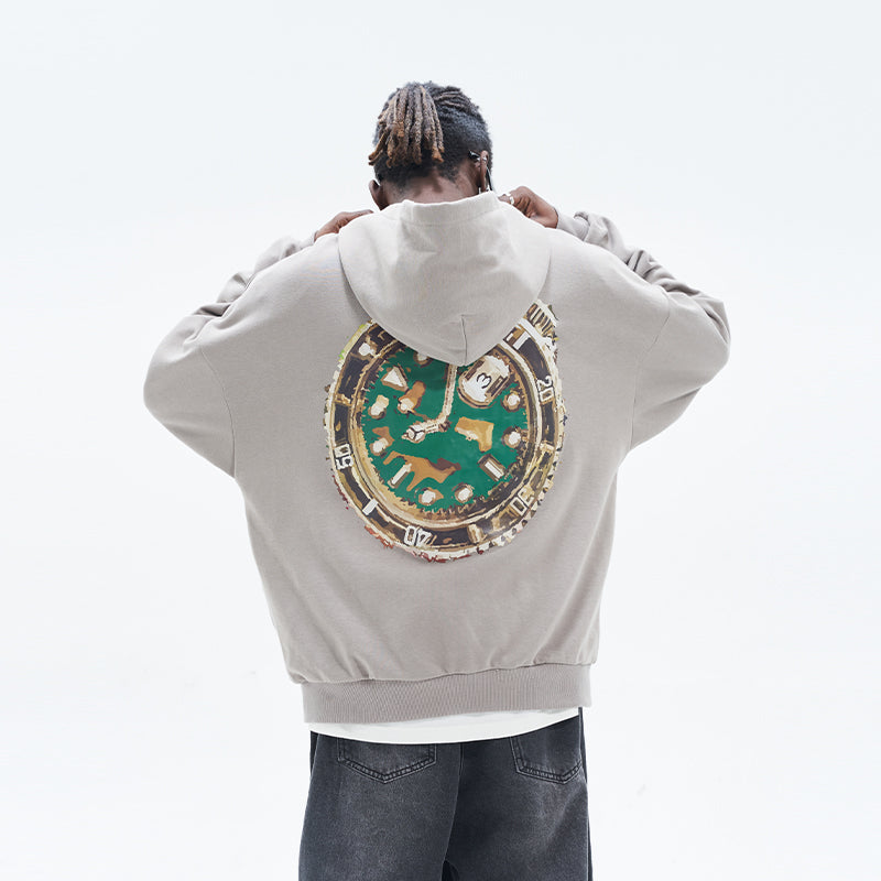 Clock Painted Hoodie