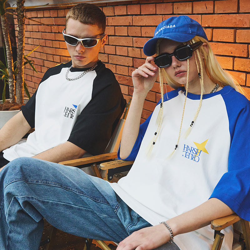 Stars Raglan Logo Tee