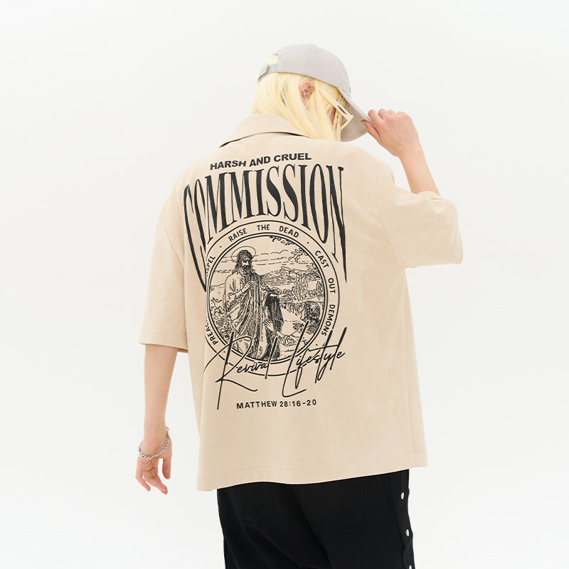 Commission Suede Printed Shirt