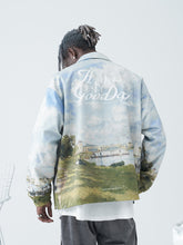 Load image into Gallery viewer, Monet Oil Painting Coach Jacket
