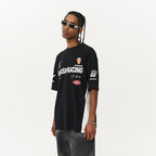 Round Neck Logo Racing Printed Tee