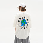 Smiling Earth Foam Print Tee