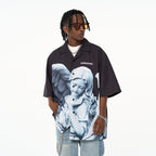Cherub Statue Cuban Shirt
