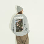 Floral Foam Print Knit Sweater