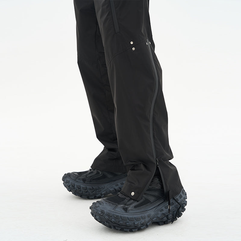 Functional Deconstructed Zipper Trousers
