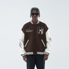 Load image into Gallery viewer, Snake Embroidered Varsity Jacket
