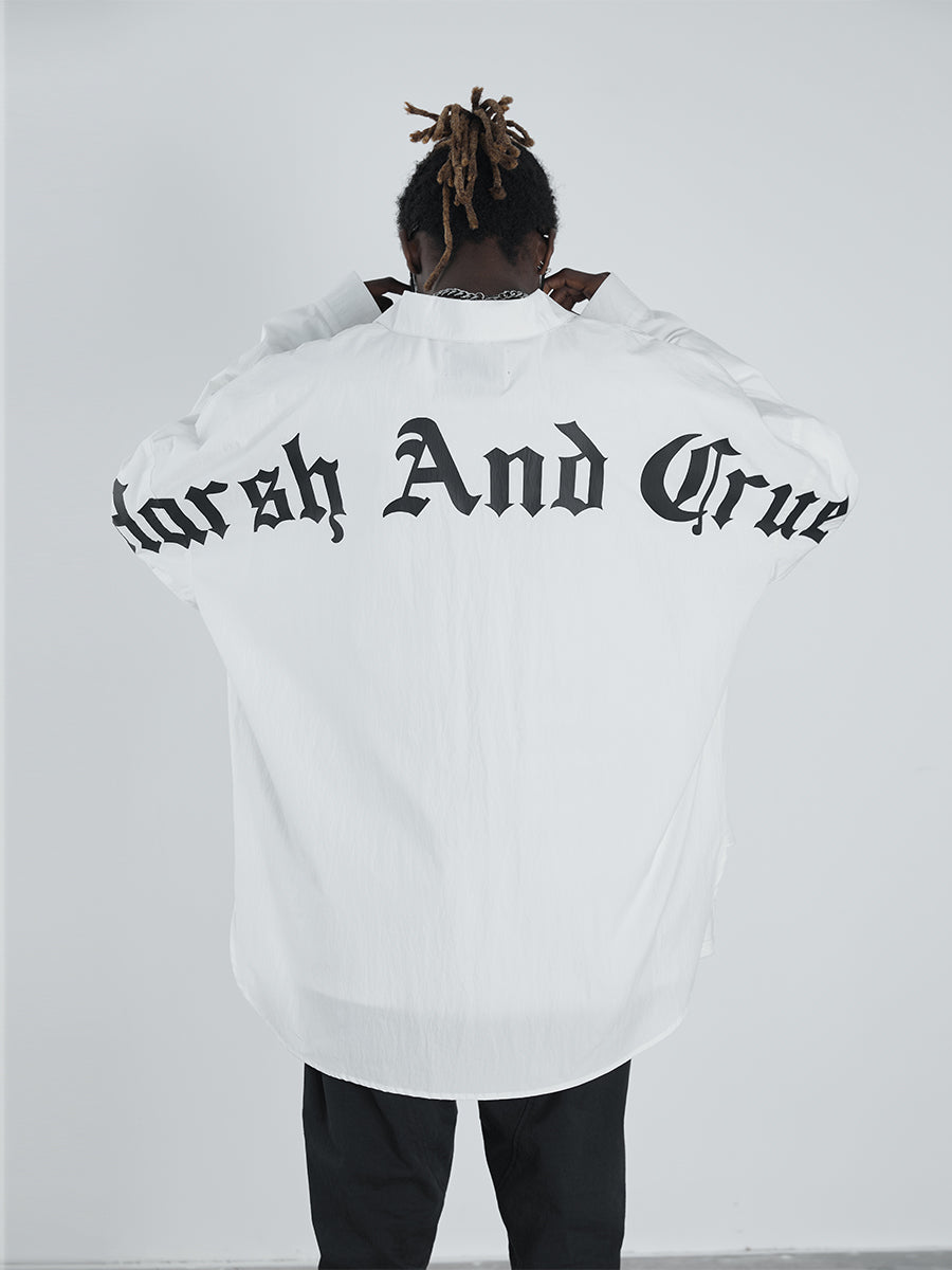 Gothic Logo Print L/S Shirt