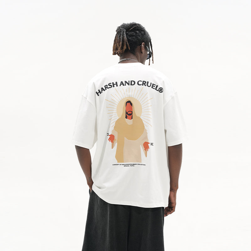 Abstract Religious Printed Tee