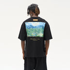 Van Gogh Oil Painting Handwritten Logo tee