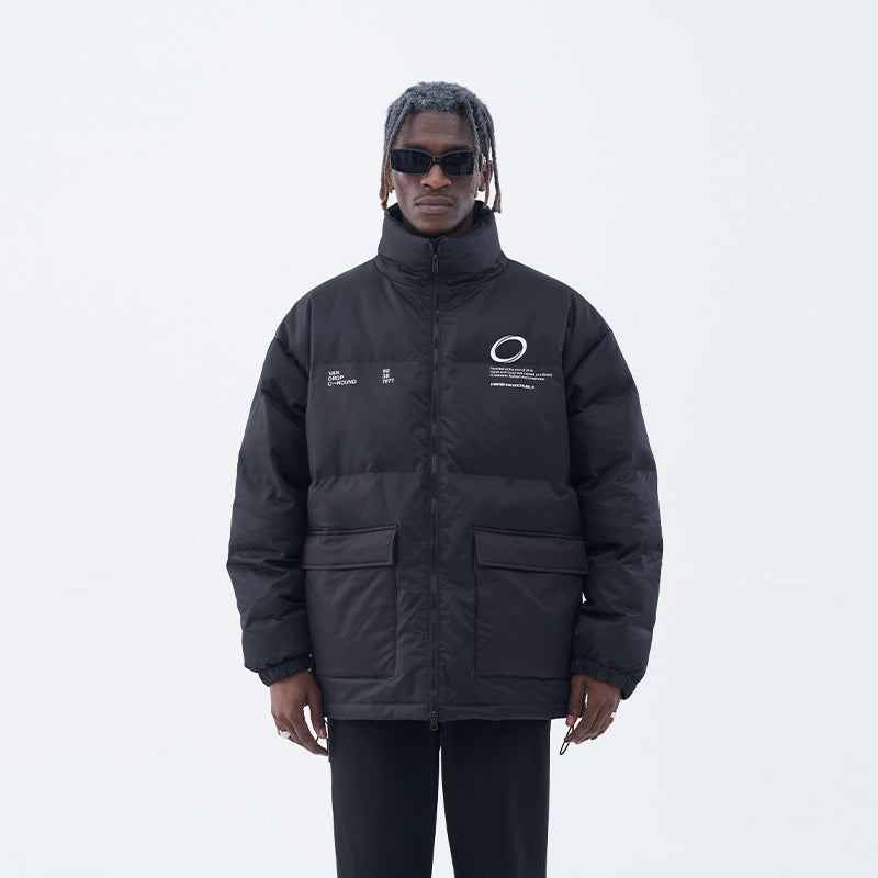 3D Circle Flame Down Jacket