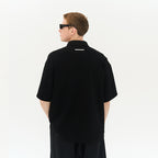 Zipper Pocket Deconstructed Polo Shirt