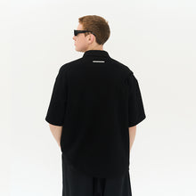 Load image into Gallery viewer, Zipper Pocket Deconstructed Polo Shirt
