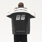 Colorblock Logo Racing Printed Shirt
