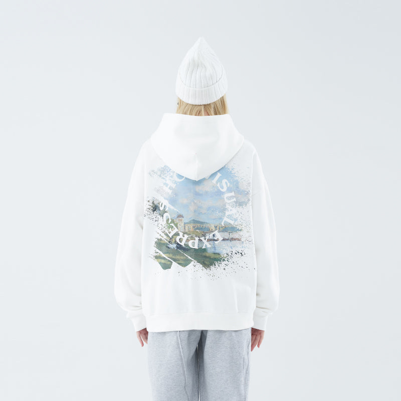 Monet Oil Painting Circle Hoodie