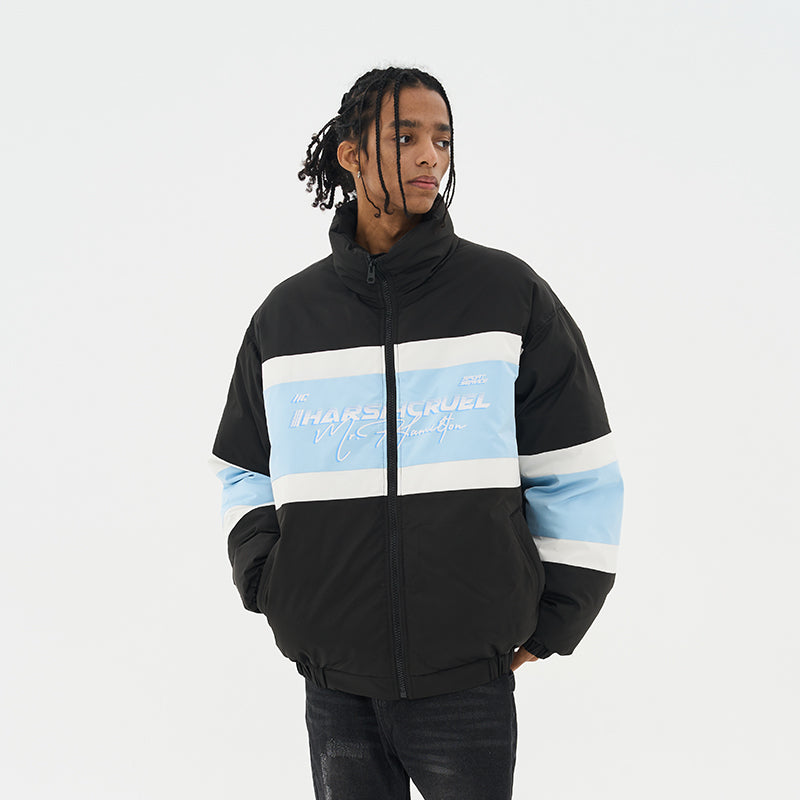 Printed Logo Stitching Padded Jacket