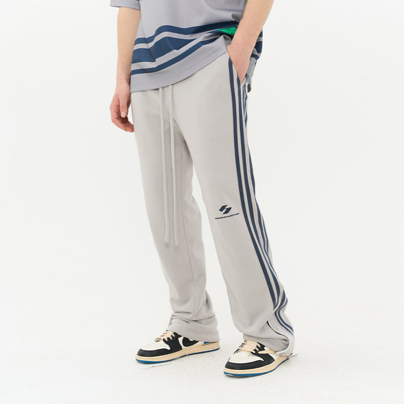 Striped Flared Sweatpants