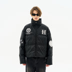 Religious Cross Printed Down Jacket