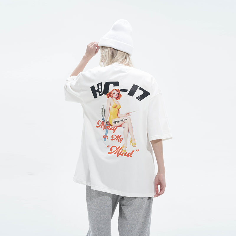 Smoking Woman Printed Tee