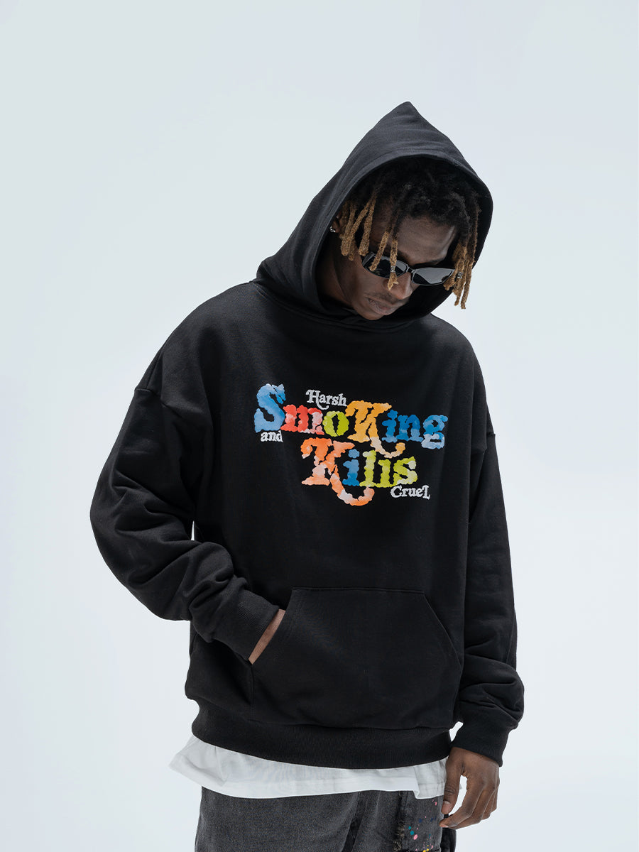 Smoking Kills Rainbow Hoodie – Harsh and Cruel Smoking Kills Rainbow Hoodie – Harsh and Cruel