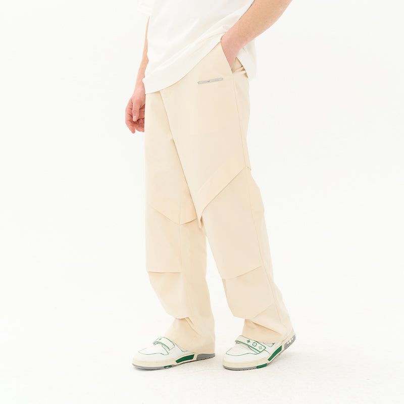 Deconstructed Stitched Pleated Trousers