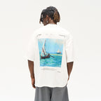 Marine Landscape Oil Painting Printed Tee