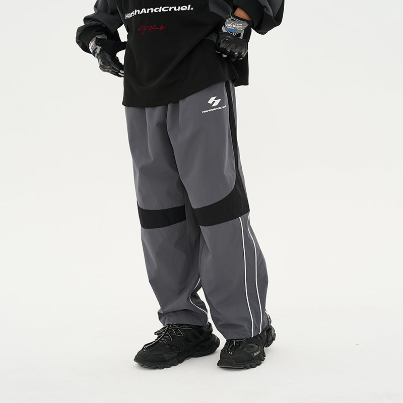 Splicing Irregular Stitching Loose trousers