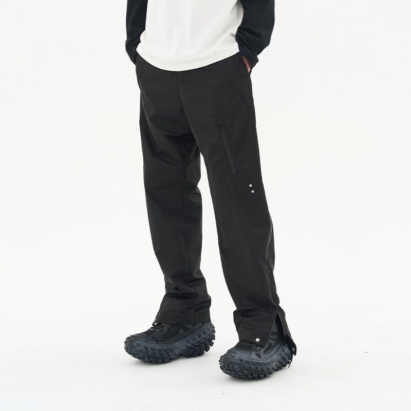 Functional Deconstructed Zipper Trousers