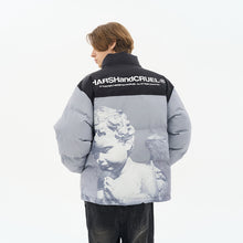 Load image into Gallery viewer, Cherub Sculpture Printed Down Jacket
