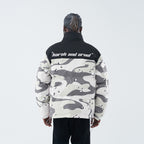 Camouflage Print Down Jacket