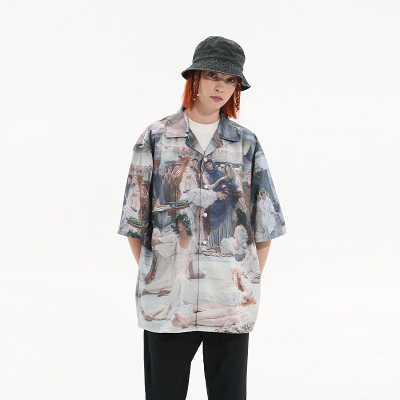 Ancient Greek Cuban Shirt