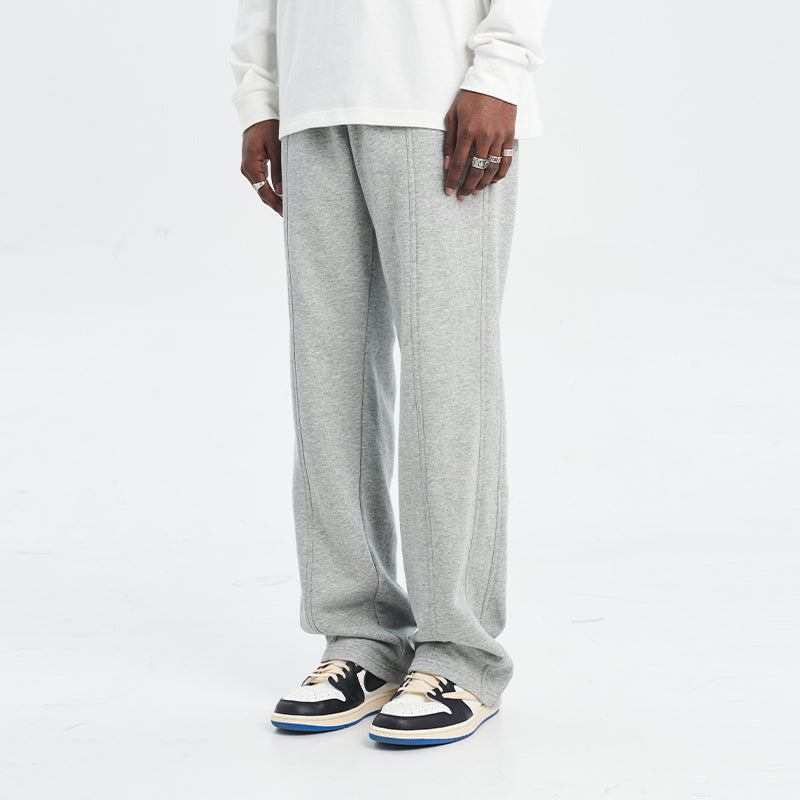 Casual Straight Pleated Pants