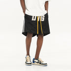 Drawstrings Embroidered Basketball Shorts